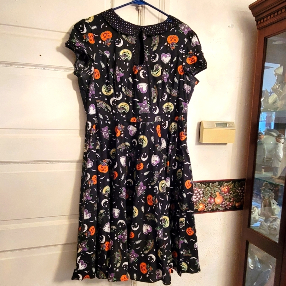Hell Bunny Tender Loving Scare A-Line Midi Dress Size 2XL